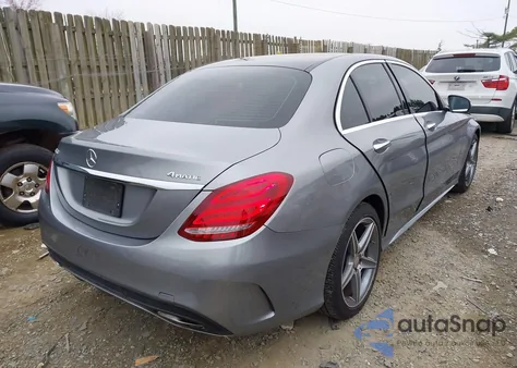2015 Mercedes-Benz C 300 Sport 4Matic from USA, damaged, VIN 55SWF4KB9FU048412